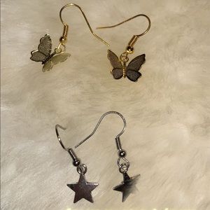 Butterfly and/or star earrings!